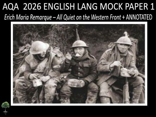 ONE - AQA PAPER 1 | 2026 FULL MOCK | ANNOTATED (Rem)