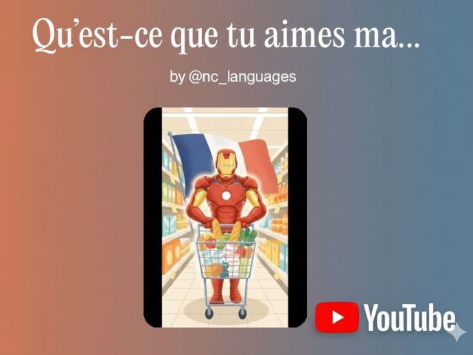 01. FRENCH SONG Year 8. Unit 1: Qu'-est-ce que tu aimes manger ? (Lyrics, Worksheet and Answer key)