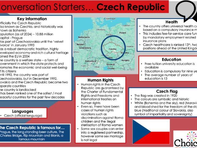 Fact Sheet – Czech Republic - Conversation Starters - Key Information