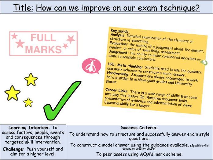 AQA A Level 2O: Exam Skills Practice