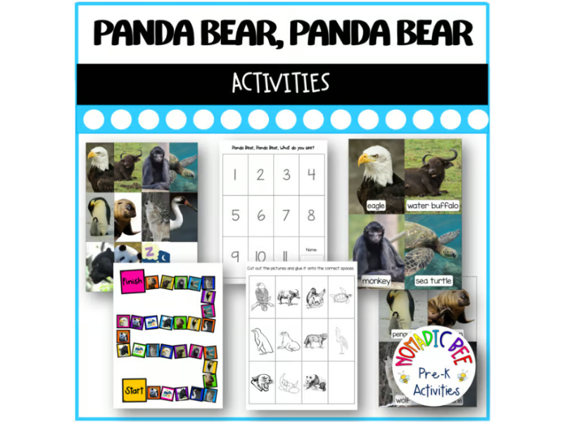 Panda Bear, Panda Bear, what do you see activities