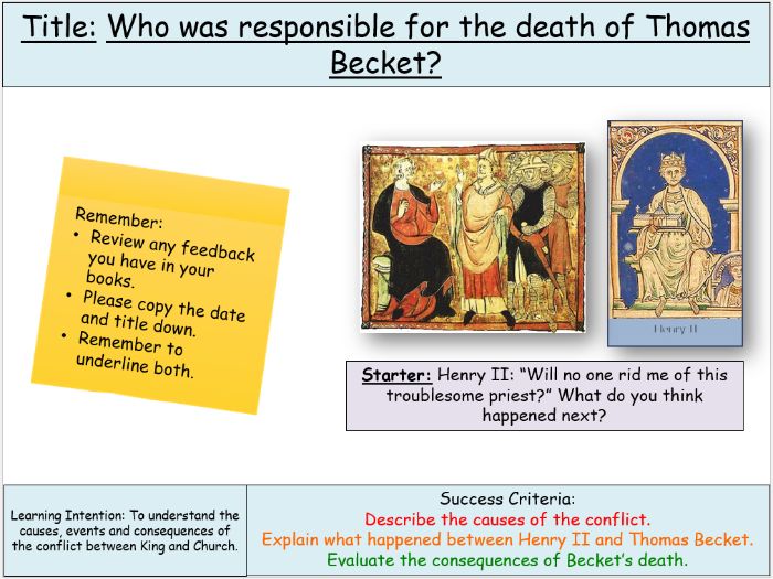 Death of Thomas Becket