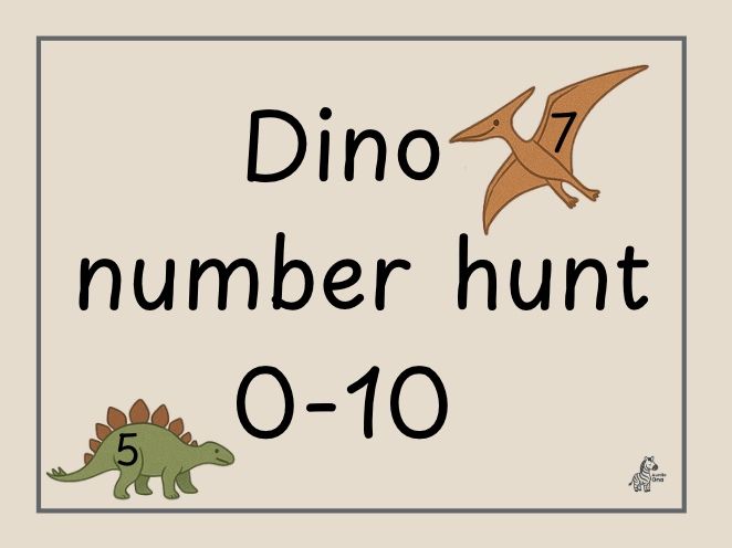 EYFS Dinosaur Number Hunt 0-10 | EYFS Counting and Number Recognition Activity