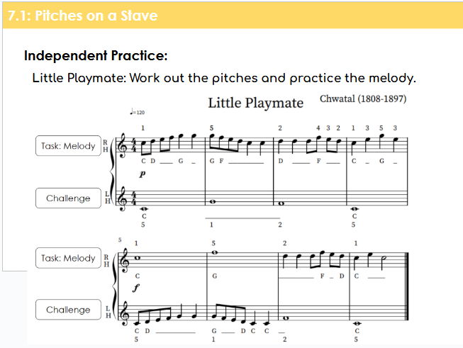 Year 7 Pitches on a Stave | KS3 Music Keyboard Lesson 3
