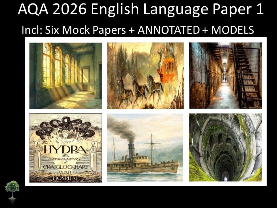 Six AQA 2026 English Language Paper 1 Mocks | Annotated, Models