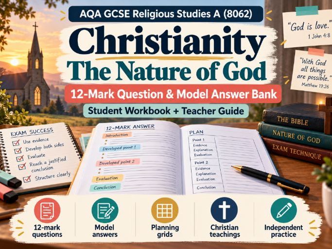 AQA GCSE Religious Studies Christianity: Nature of God 12-Mark Model Answer Bank | 8062