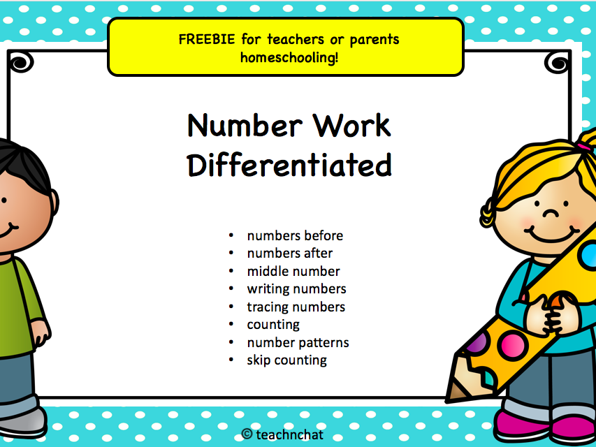 FREEBIE Number work pack for homeschooling! | Teaching Resources