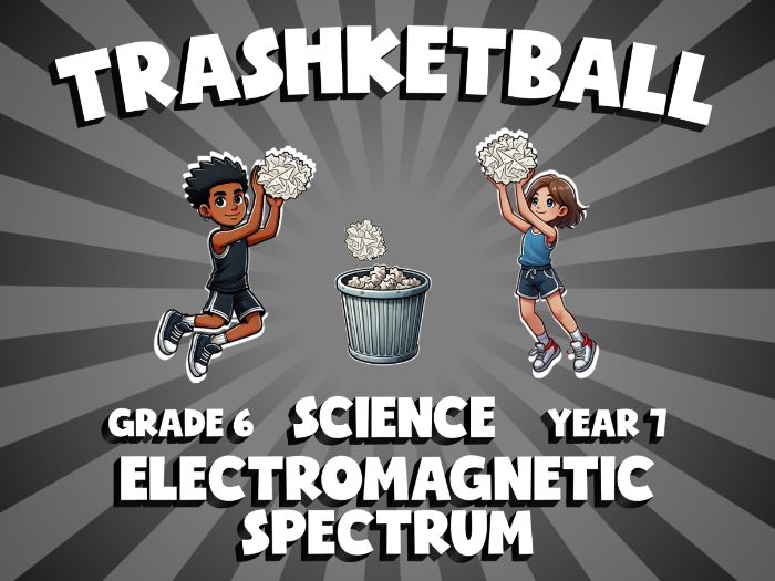 Electromagnetic Spectrum TRASHKETBALL Science Game | No-Prep Year 7 Review Activity