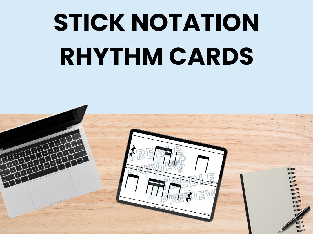 Stick Notation Rhythm Cards Bundle