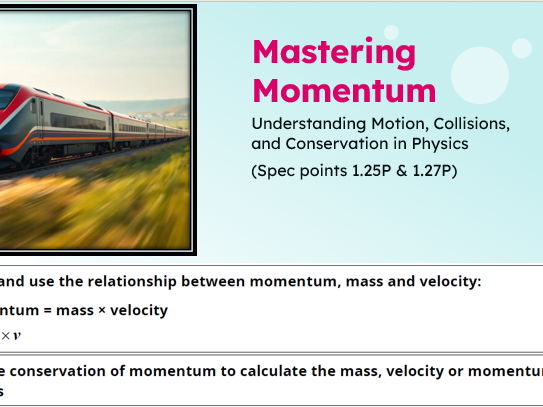 IGCSE Physics: Momentum | Edexcel Modular | Unit 1 | L16
