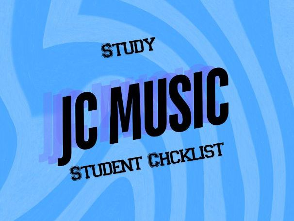 FREE - JC Music Student Study Checklist