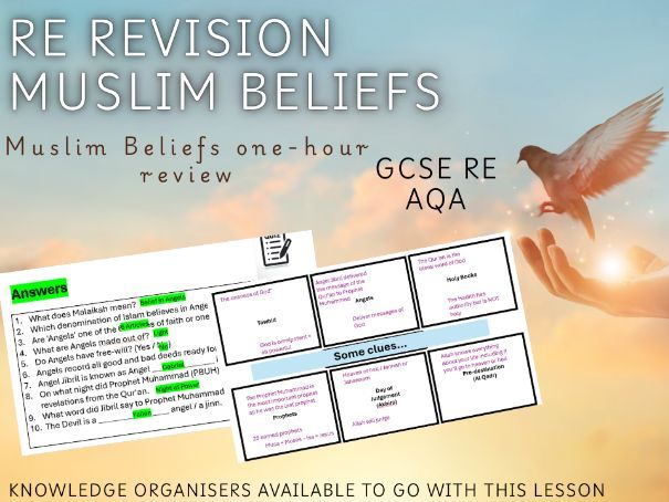 FREE Muslim Beliefs Revision Lesson (GCSE RE – Islam, One‑Hour Lesson)