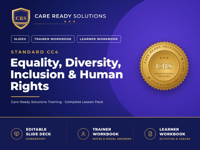 Care Certificate Standard 4: Equality, Diversity, Inclusion & Human Rights – Lesson Pack