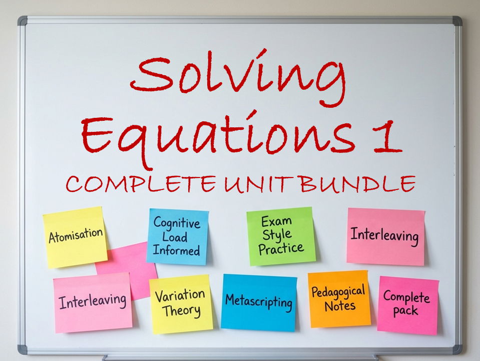 Linear Equations Unit 1 - 5 Lesson Bundle