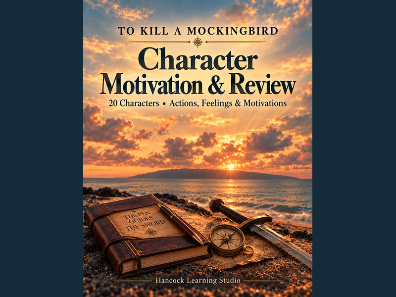 To Kill a Mockingbird: Character Motivation & Review | 20 Character Charts