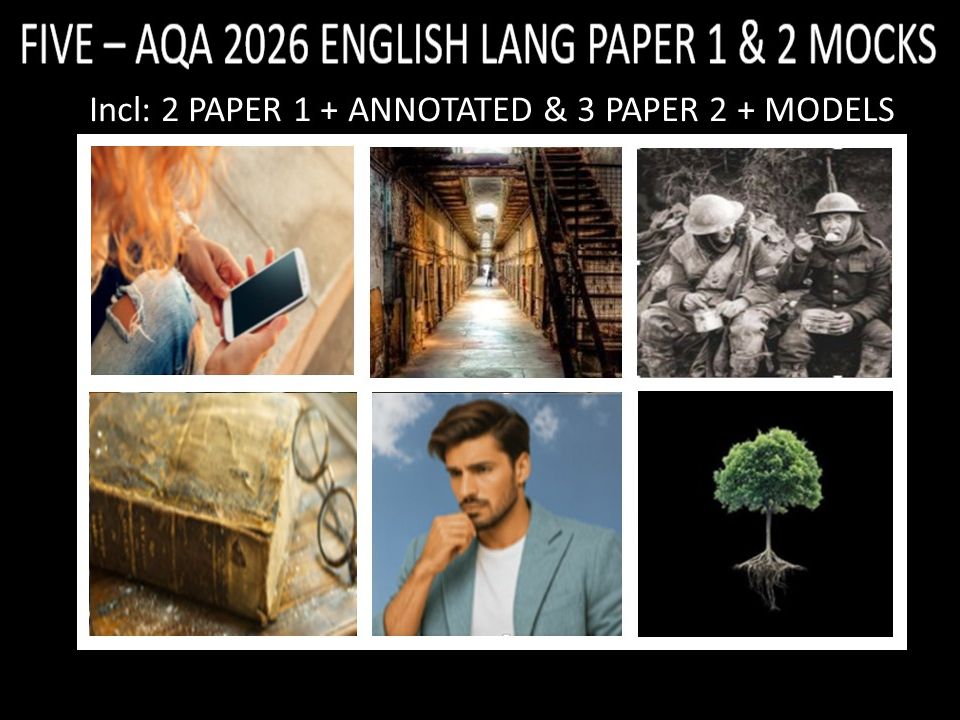 FIVE - AQA PAPER 1 & 2 | 2026 FULL MOCKS | ANNOTATED | MODELS