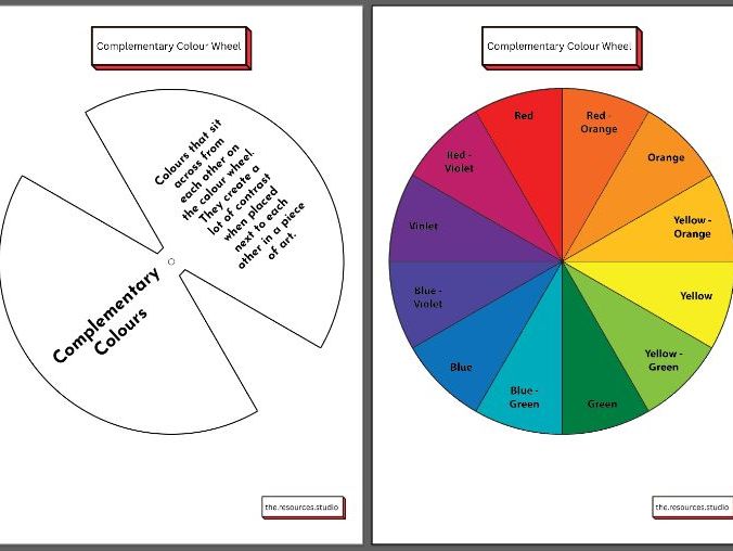 Complementary Colour Wheel Spinner