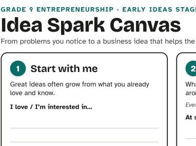 Entrepreneurship idea generation mat linked to SDGs