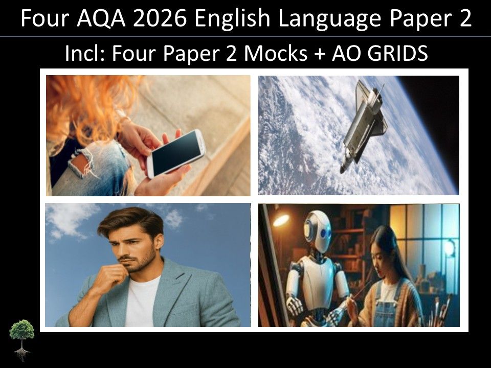 Four AQA 2026 GCSE English Language Paper 2 Mocks | AO Grids