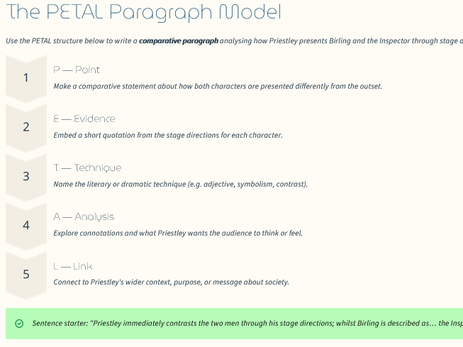 An Inspector Calls: Birling and the Inspector First Impressions