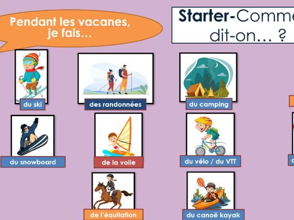 Studio 3 - module 4 - Questions de vacances