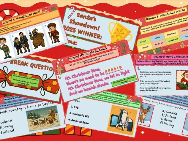 Christmas Quiz 2025 KS2 KS3 KS4
