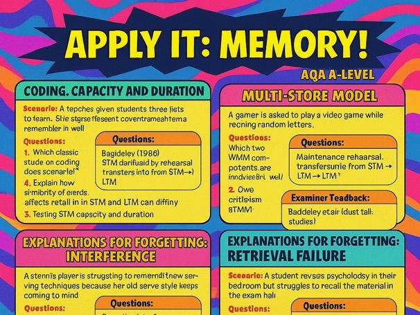Apply It: Memory AQA