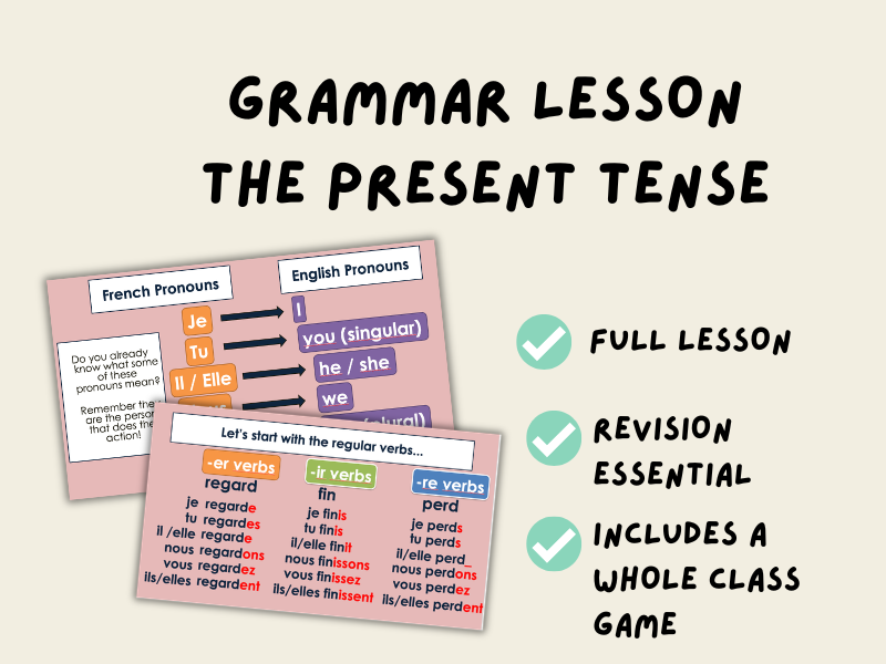 The Present Tense | French Grammar