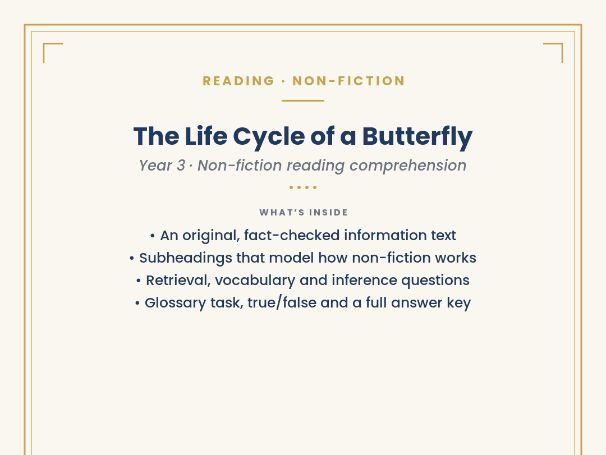 The Life Cycle of a Butterfly