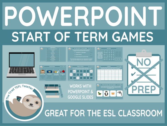 ESL Start of Term Activities Powerpoint for Intermediate/Advanced Students