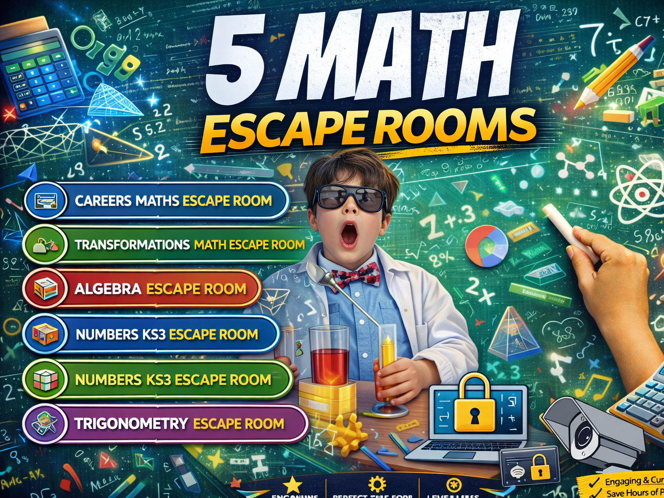 Maths end of term escape rooms
