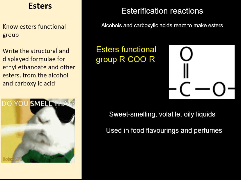 Complete Topic 4g: Esters Edexcel IGCSE Chemistry 9–1 Bundle 2 lessons