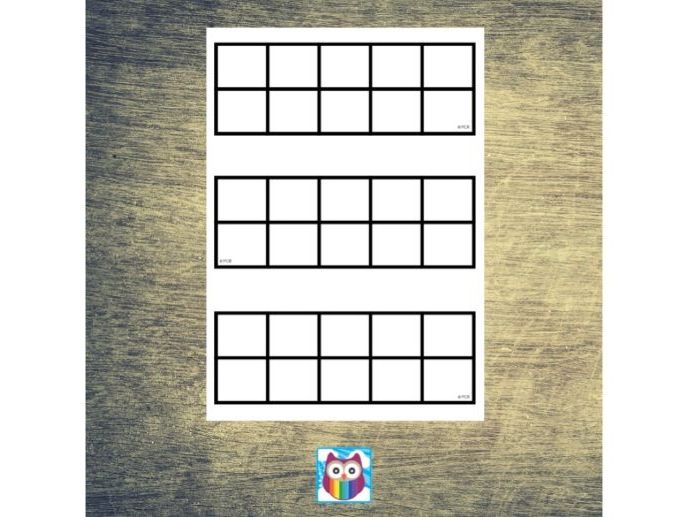 Blank Ten Frames To 10 Teaching Resources Blank Ten Frames To 10 Teaching Resources