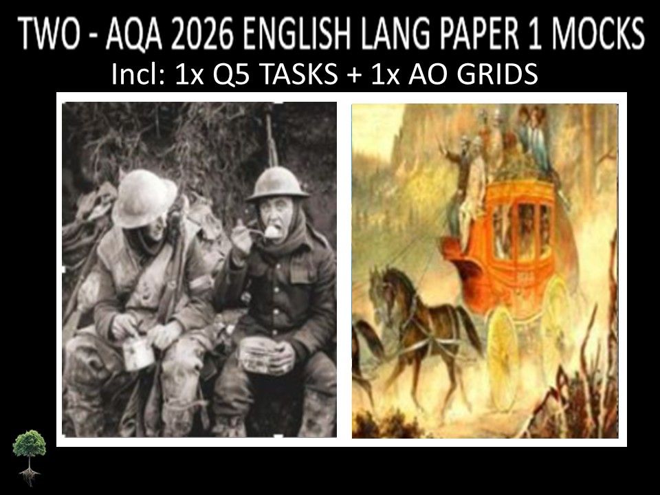 TWO - AQA PAPER 1 | 2026 FULL MOCKS | Q5 TASKS | AO GRIDS