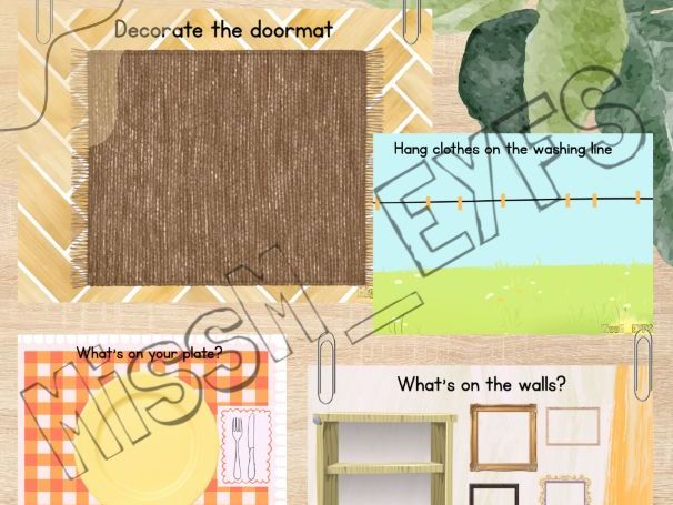 EYFS Playdough mats Home Area
