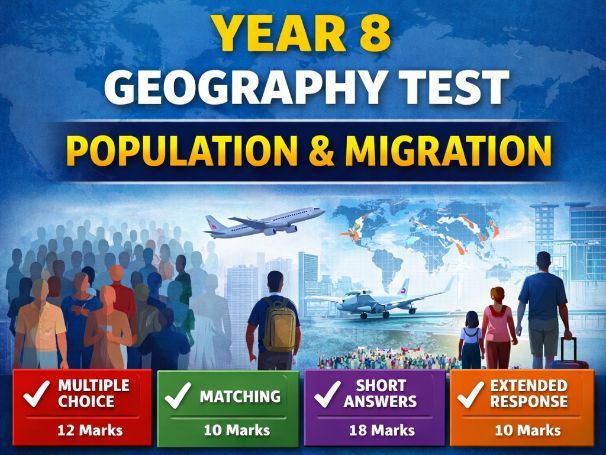 Year 8 Geography Test: Population and Migration