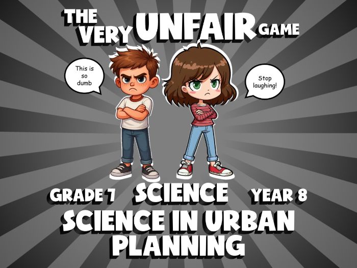 Science in Urban Planning VERY UNFAIR GAME | No-Prep Year 8 Science Review Activity