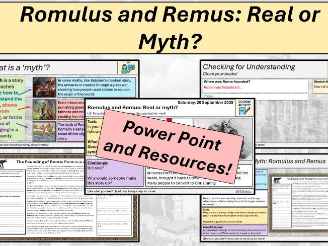 [KS3 - Romans] Romulus and Remus: Real or Myth?
