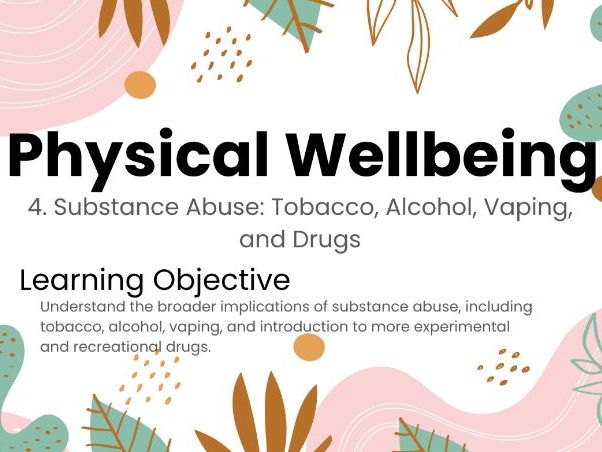 Substance Abuse: Tobacco, Alcohol, Vaping, and Drugs – KS4 Year 11 PSHE