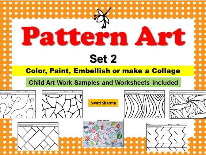 Art Project Pop Art/Pattern Art Set 2 Coloring Pages