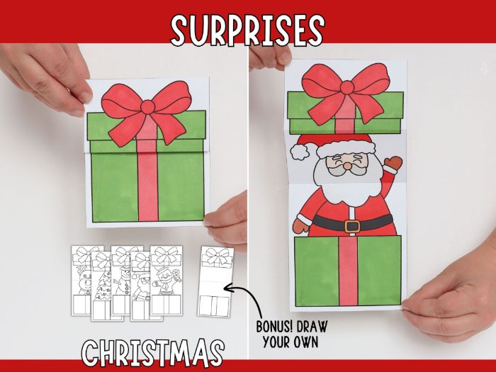 Printable Christmas Surprise Gifts - Craft for Kids