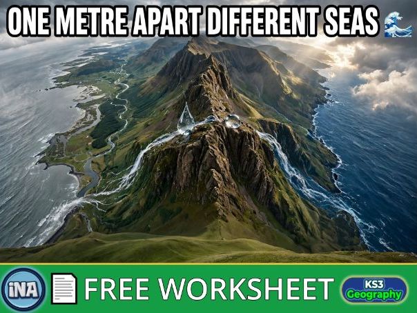 Drainage Basin Features - FREE KS3 Geography Worksheet