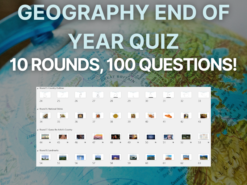 End of Year Geography Quiz