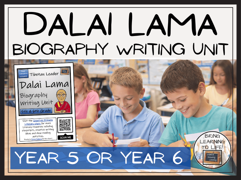 Dalai Lama Biography Writing Unit | Year 5 or Year 6