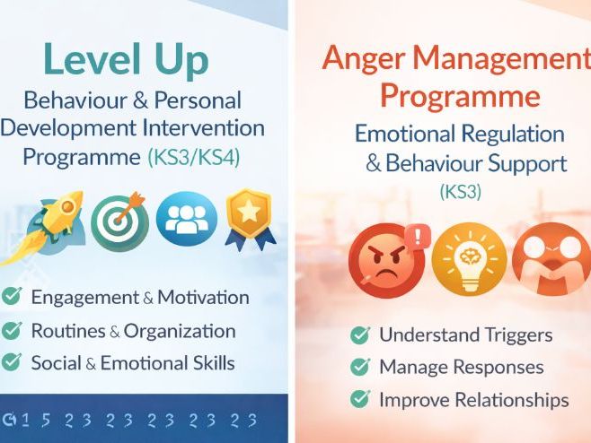 KS3 Anger Management Programme: Emotional Regulation & Behaviour Support (6–8 Weeks)