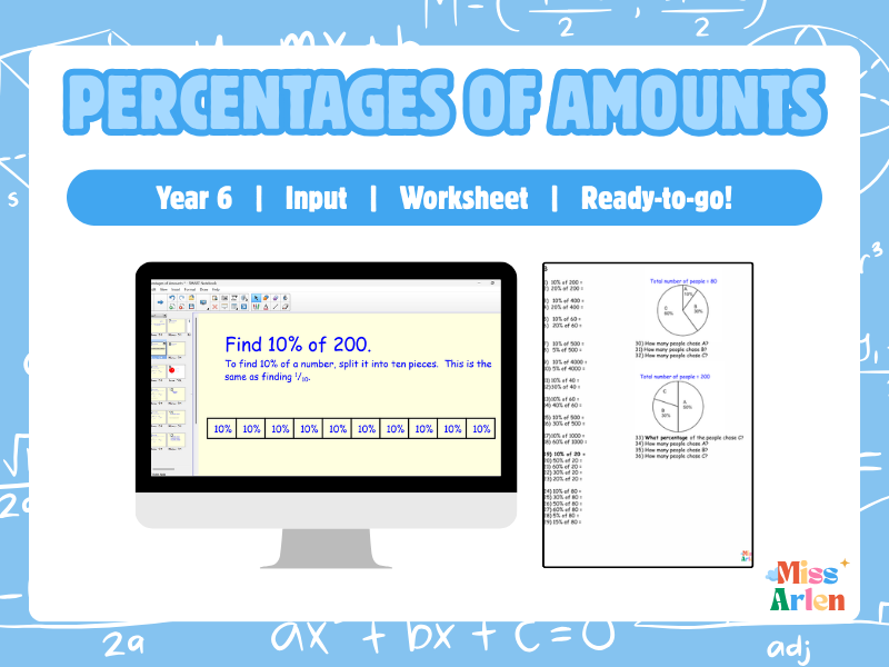 Year 6 Percentages of Amounts