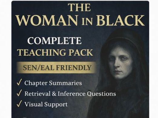 The Woman in Black – Complete Teaching Slides & Chapter Summaries (SEN / EAL Friendly)