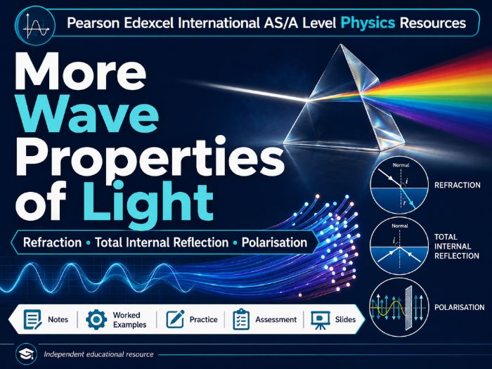 3C- More Wave Properties of Light Teacher Pack - Physics International AS/A Level Pearson Edexcel
