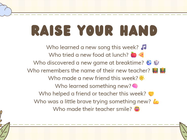 Year 1 Welcome to School