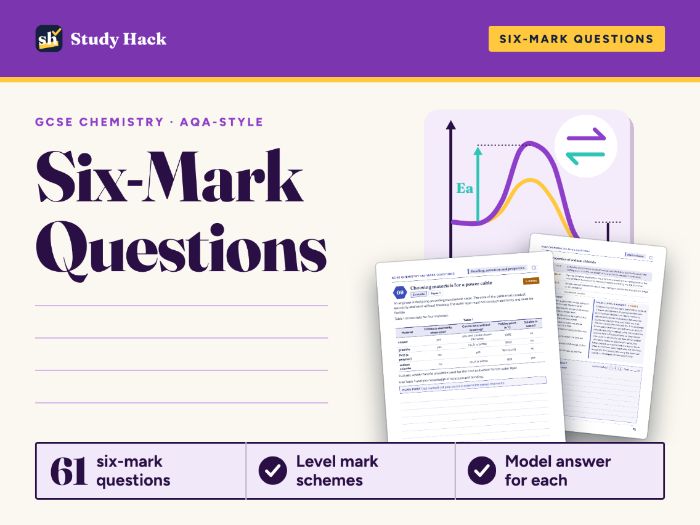GCSE Chemistry Six-Mark Questions: 61 Questions, Level Mark Schemes, Model Answers (AQA-style)